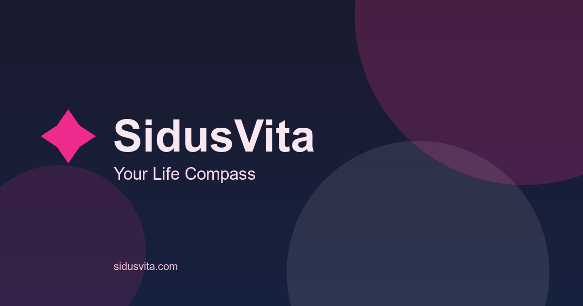 SidusVita link preview card with an astrological compass